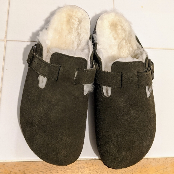 birkenstock boston fur
